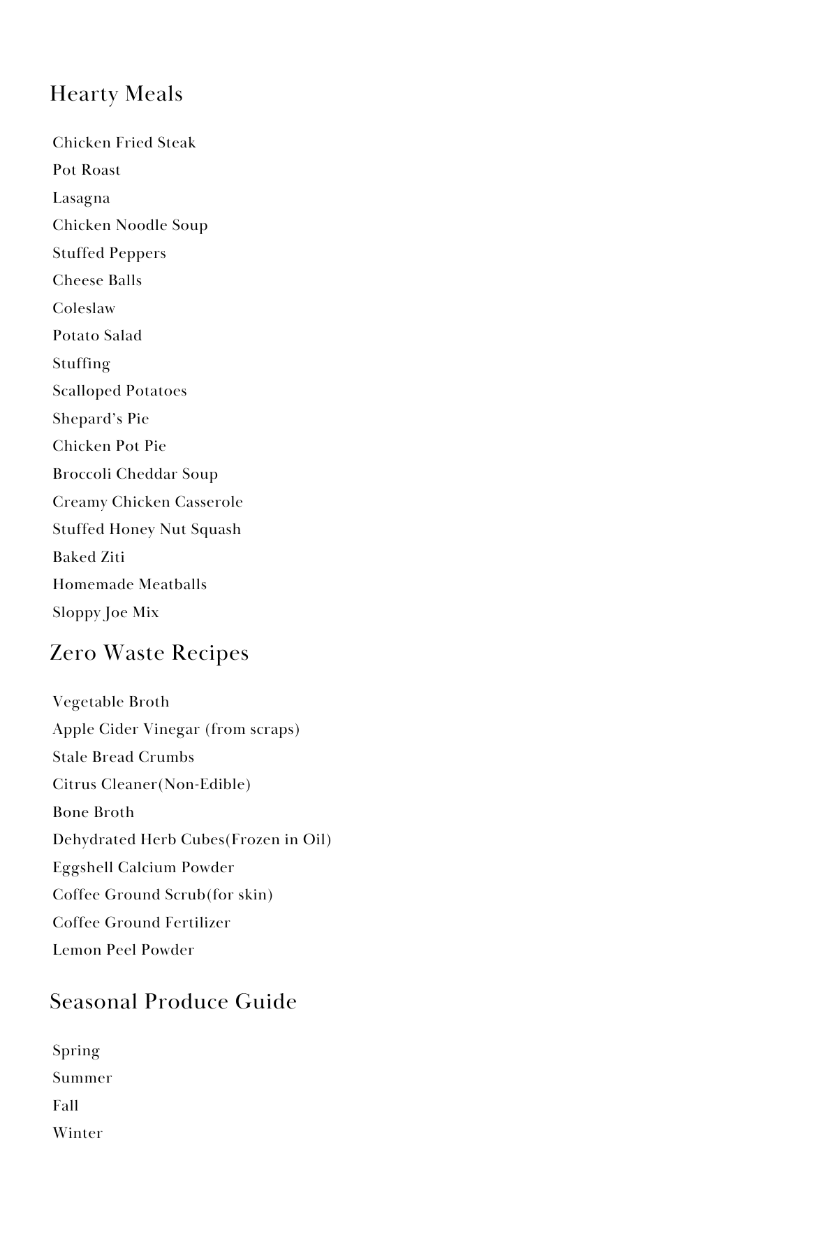 A Back-to-the-Basics Cookbook