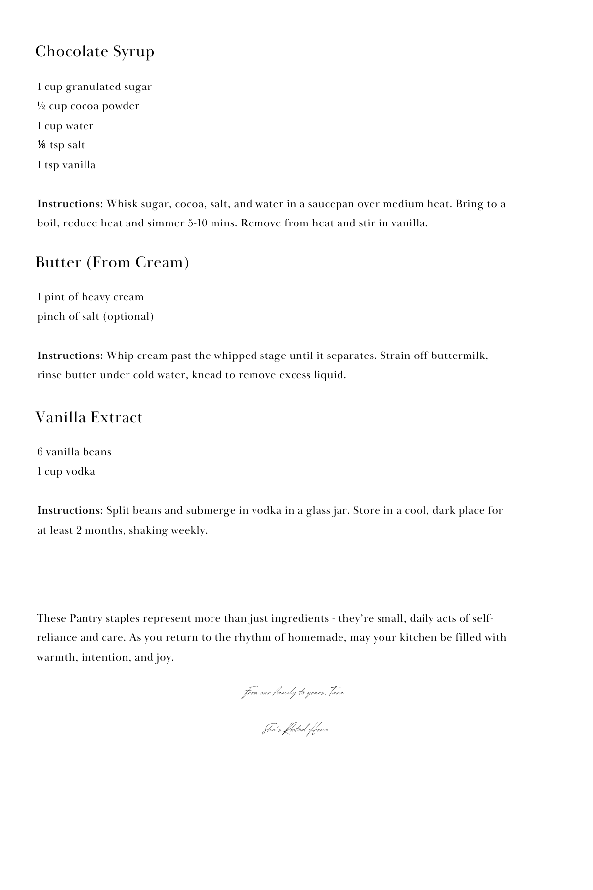 A Back-to-the-Basics Cookbook