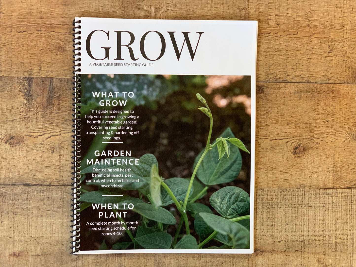 GROW - A Vegetable Seed Starting Guide