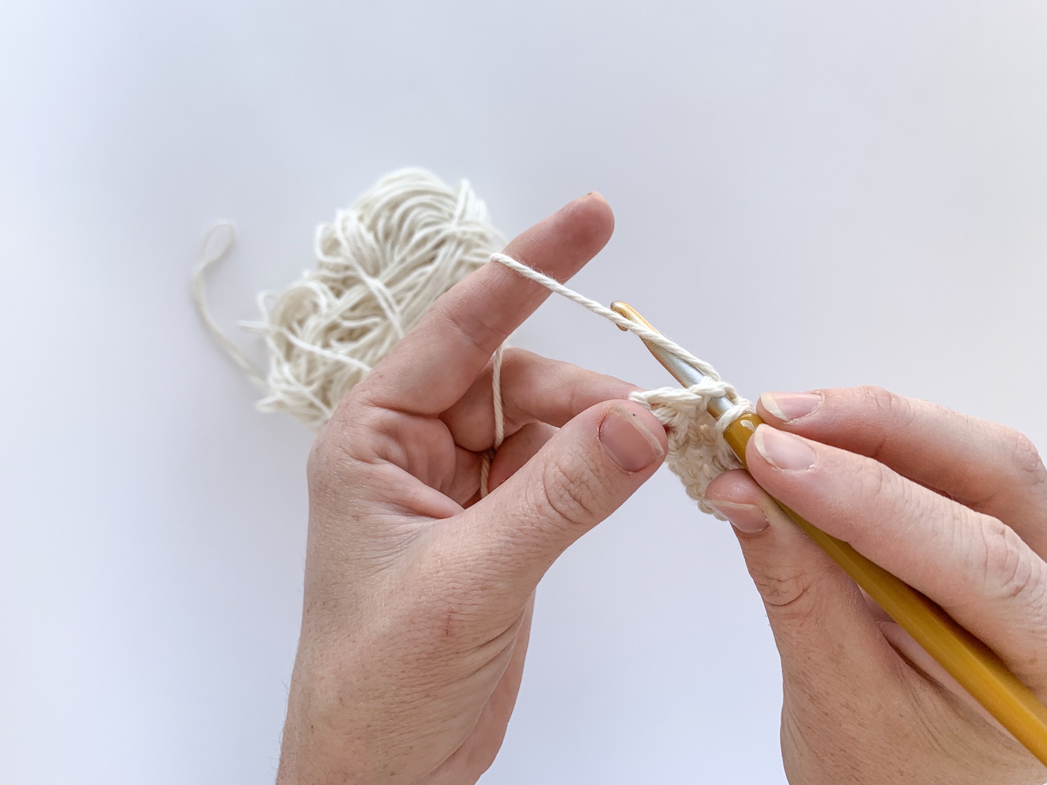 Half Double Slip Stitch