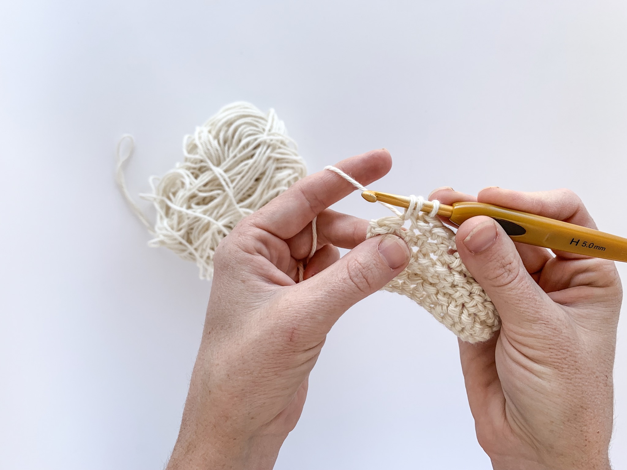 Half Double Slip Stitch