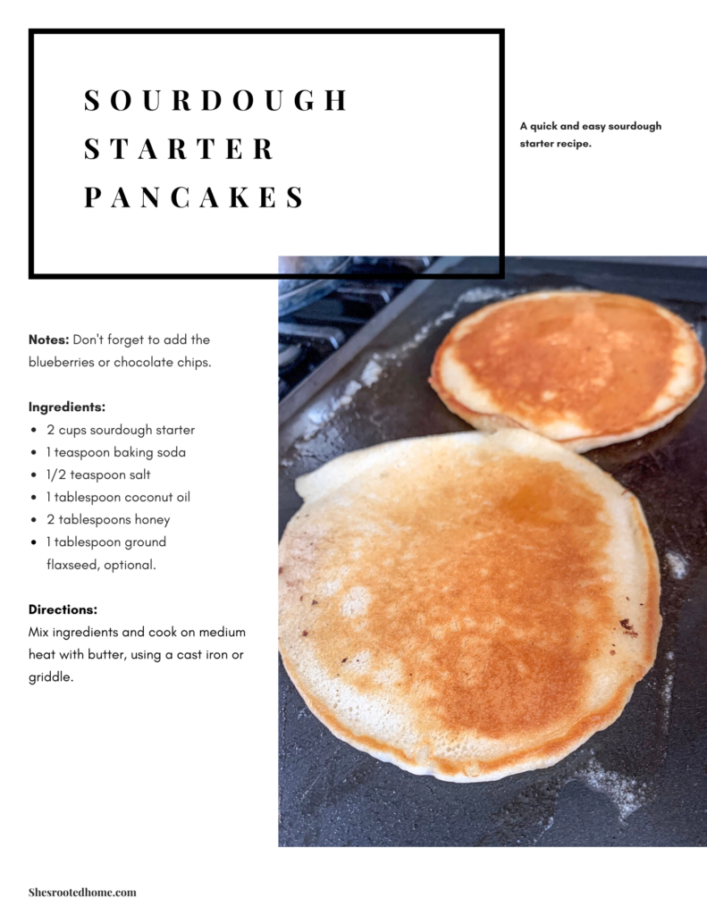 Sourdough Starter Pancakes